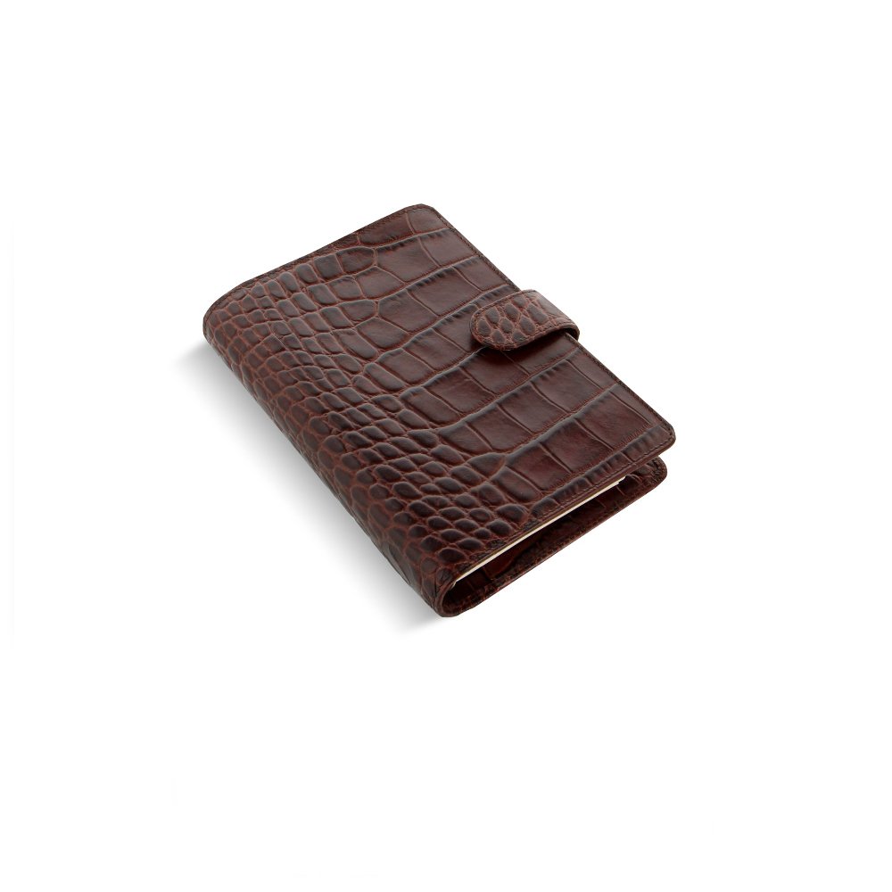 Filofax Classic Croc Chestnut Personal Organizer | Appelboom.com